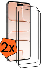 Nomfy Nomfy iPhone Air Screenprotector Glas Full Cover 2D - 2 PACK