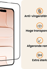 Nomfy Nomfy iPhone Air Screenprotector Glas Full Cover 2D - 2 PACK