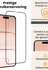 Nomfy Nomfy iPhone Air Screenprotector Glas Full Cover 2D - 2 PACK