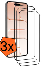 Nomfy Nomfy iPhone Air Screenprotector Glas Full Cover 2D - 3 PACK