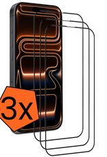 Nomfy Nomfy iPhone 17 Pro Screenprotector Glas Full Cover 2D - 3 PACK