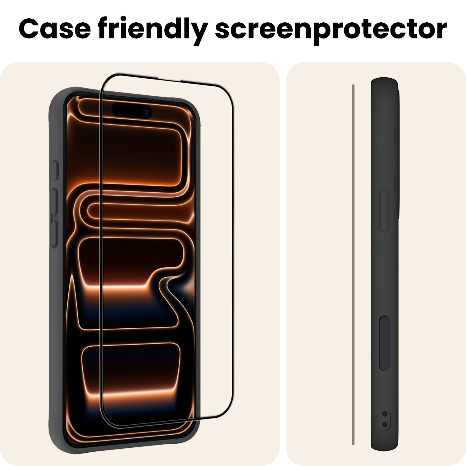 Nomfy Nomfy iPhone 17 Pro Screenprotector Glas Full Cover 2D - 3 PACK