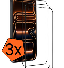 Nomfy Nomfy iPhone 17 Pro Max Screenprotector Glas Full Cover 2D - 3 PACK