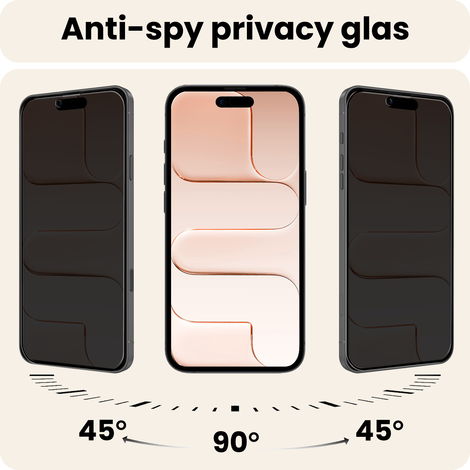 Nomfy Nomfy iPhone Air Screenprotector Glas Privacy