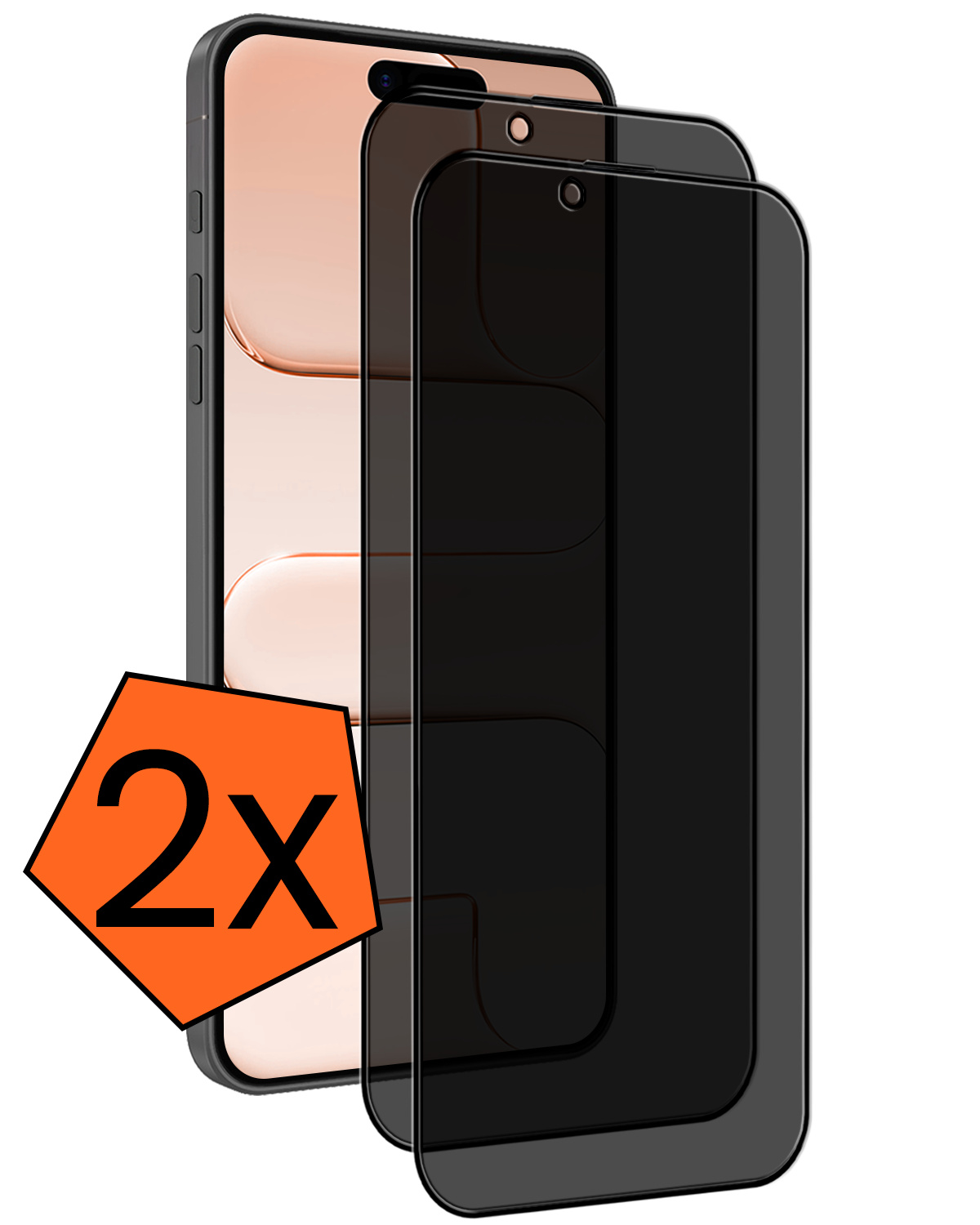 Nomfy Nomfy iPhone Air Screenprotector Glas Privacy - 2 PACK