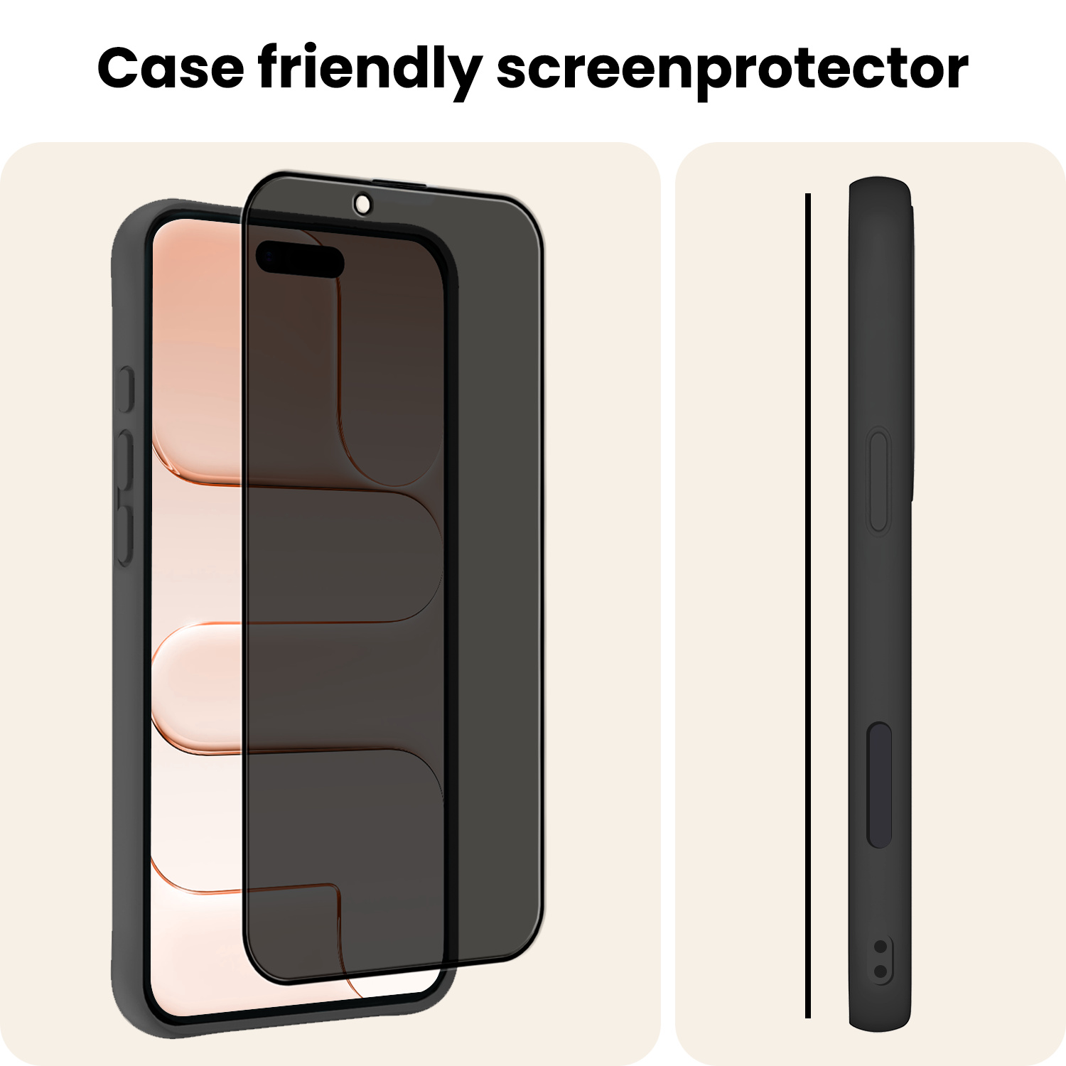 Nomfy Nomfy iPhone Air Screenprotector Glas Privacy - 3 PACK