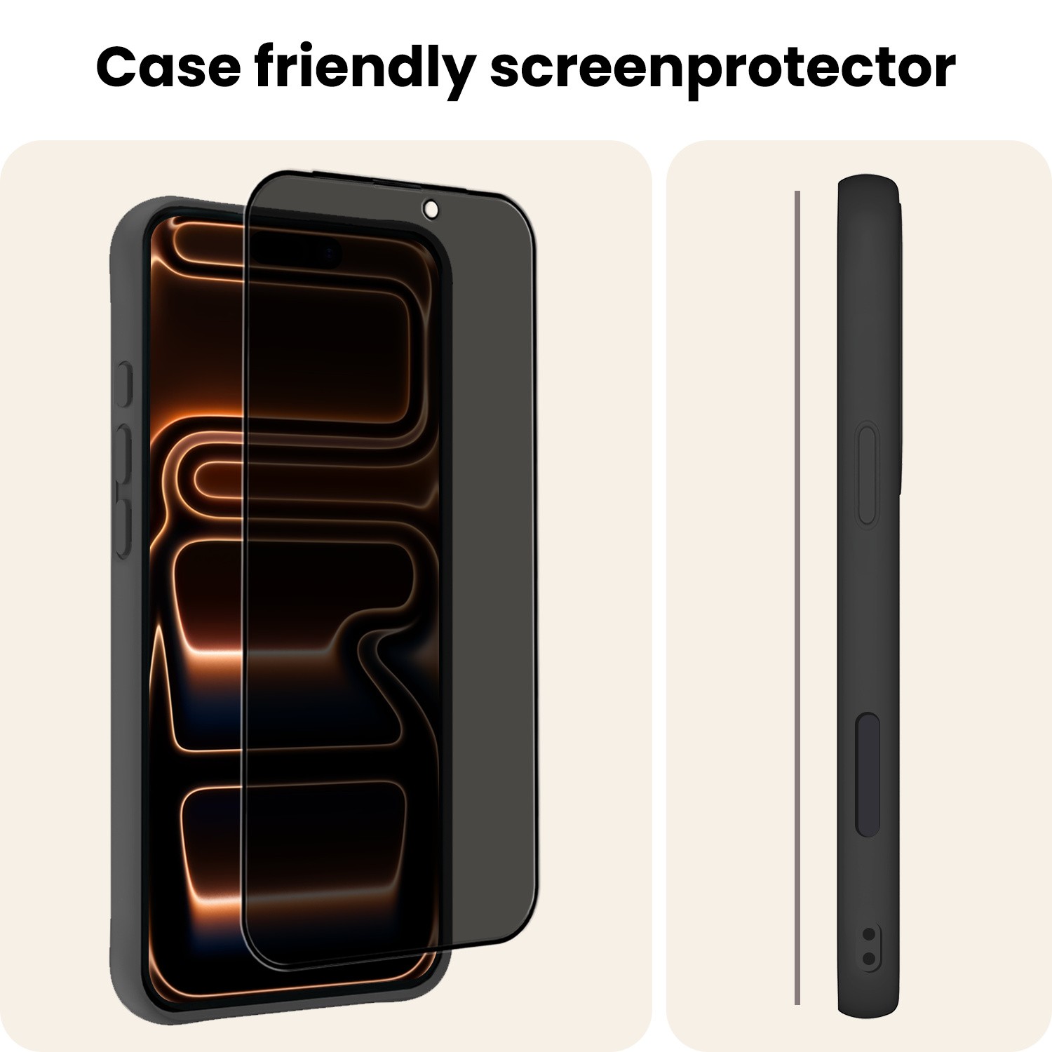 Nomfy Nomfy iPhone 17 Pro Max Screenprotector Glas Privacy