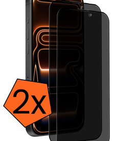Nomfy Nomfy iPhone 17 Pro Max Screenprotector Glas Privacy - 2 PACK