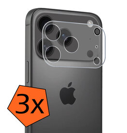 Nomfy Nomfy iPhone 17 Pro Max Camera Screenprotector - 3 PACK