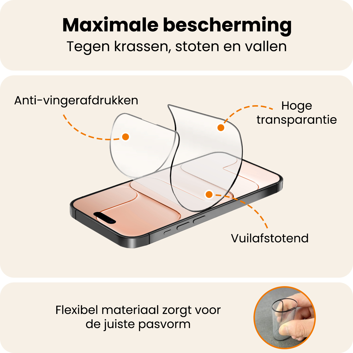 Nomfy Nomfy iPhone Air Hybrid Screenprotector