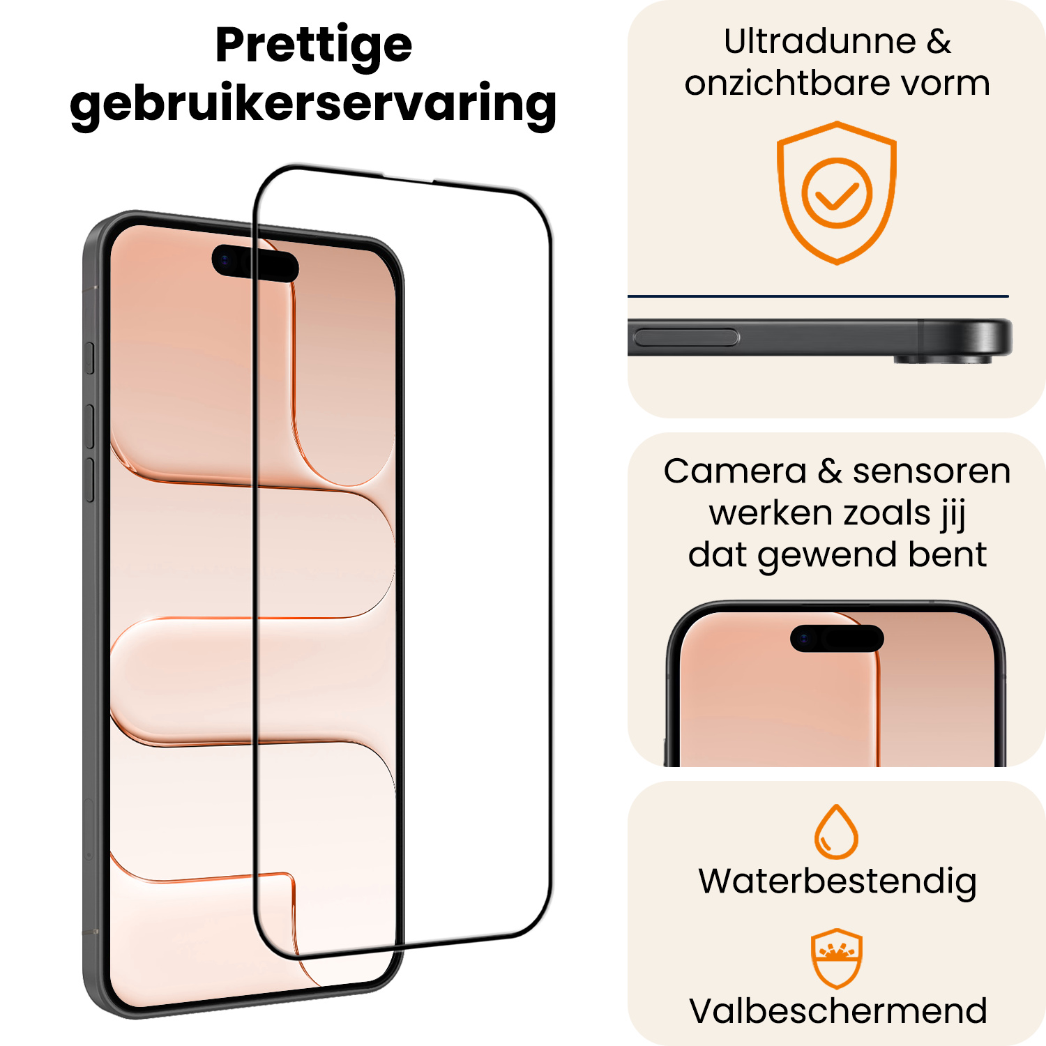 Nomfy Nomfy iPhone Air Hybrid Screenprotector - 2 PACK