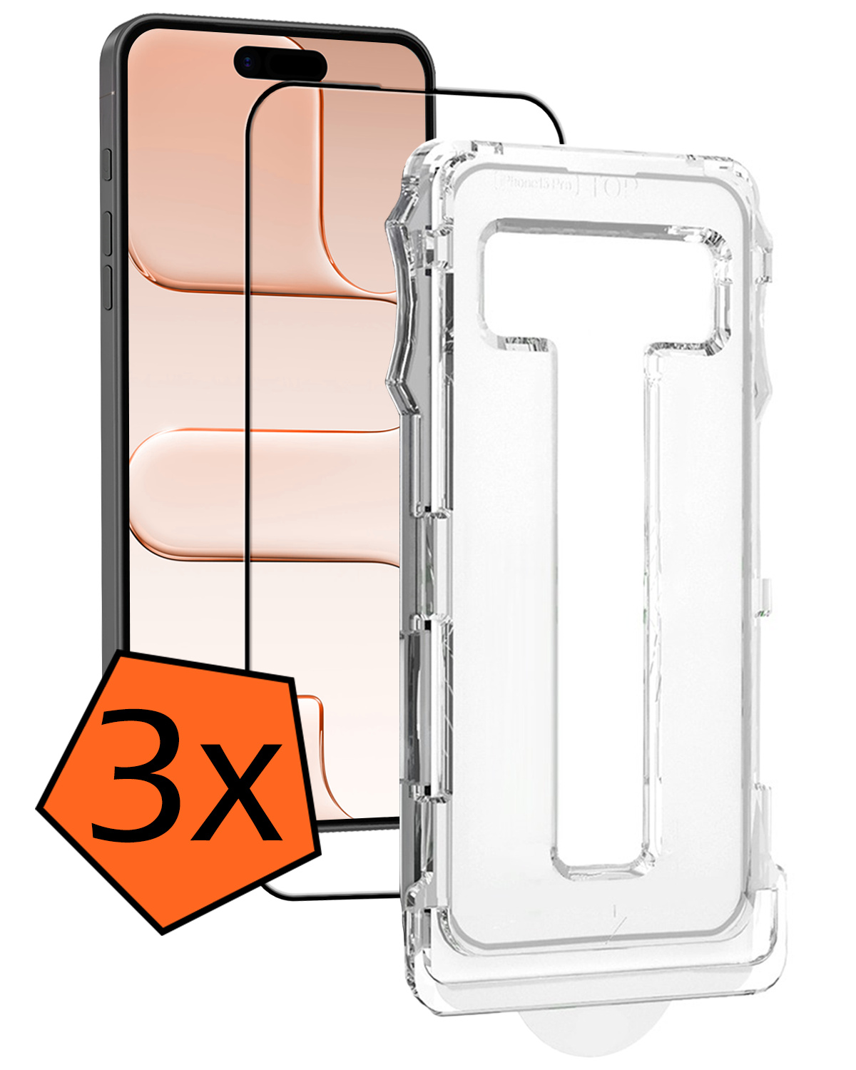 Nomfy Nomfy iPhone Air Hybrid Screenprotector - 3 PACK