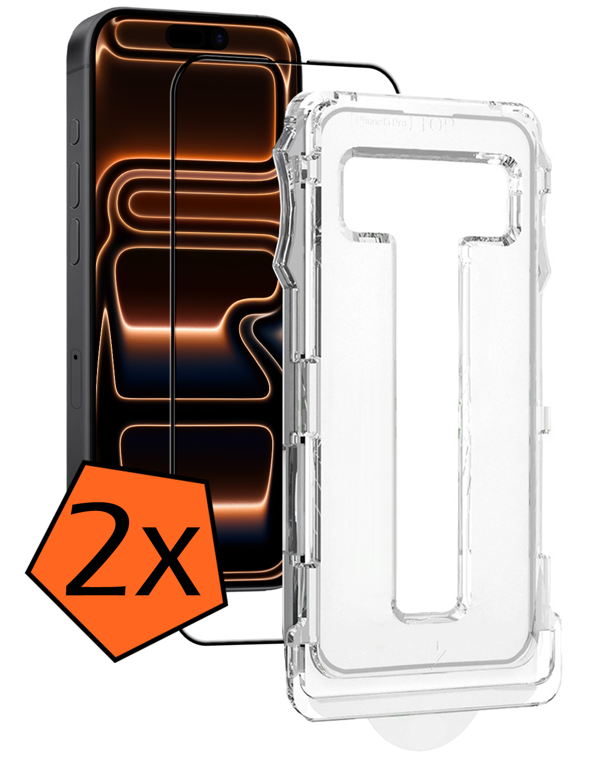 Nomfy Nomfy iPhone 17 Pro Hybrid Screenprotector - 2 PACK