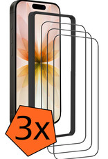 Nomfy Nomfy iPhone 17 Screenprotector Met Installieframe - 3 PACK