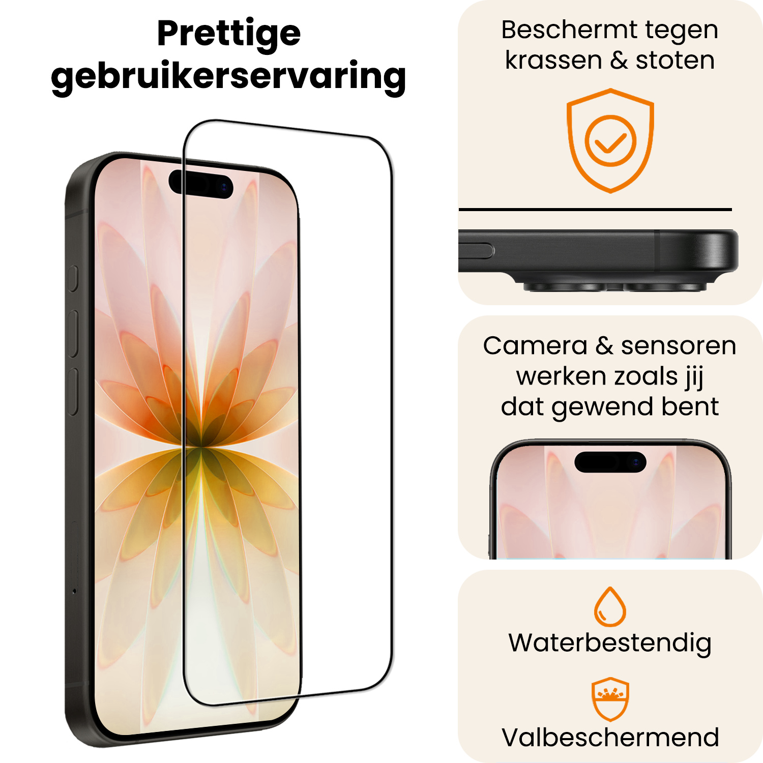 Nomfy Nomfy iPhone 17 Screenprotector Met Installieframe - 3 PACK