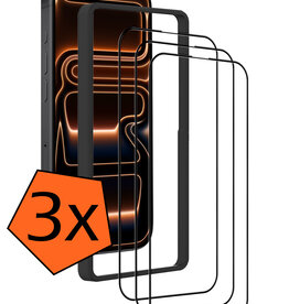 Nomfy Nomfy iPhone 17 Pro Max Screenprotector Met Installieframe - 3 PACK