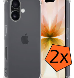 Nomfy Nomfy iPhone 17 Hoesje Shockproof - Transparant - 2 PACK