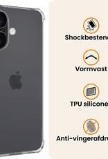 Nomfy Nomfy iPhone 17 Hoesje Shockproof Met Screenprotector Met Dichte Notch