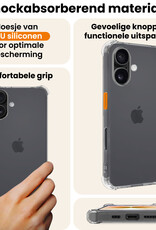 Nomfy Nomfy iPhone 17 Hoesje Shockproof Met 2x Screenprotector Met Dichte Notch