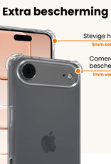 Nomfy Nomfy iPhone Air Hoesje Shockproof - Transparant - 2 PACK