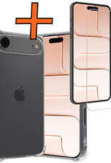Nomfy Nomfy iPhone Air Hoesje Shockproof Met Screenprotector Met Dichte Notch