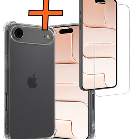 Nomfy Nomfy iPhone Air Hoesje Shockproof Met Screenprotector Met Dichte Notch