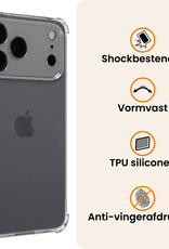 Nomfy Nomfy iPhone 17 Pro Hoesje Shockproof Met Screenprotector Met Dichte Notch