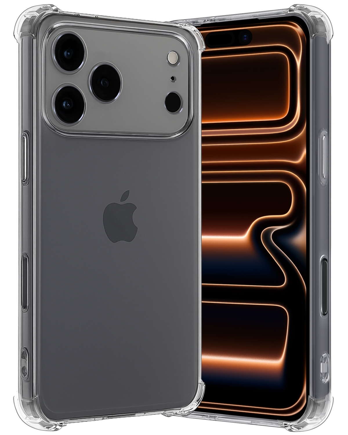 Nomfy Nomfy iPhone 17 Pro Max Hoesje Shockproof - Transparant