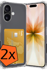 Nomfy Nomfy iPhone 17 Hoesje Pashouder - 2 PACK