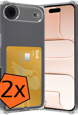 Nomfy Nomfy iPhone Air Hoesje Pashouder - 2 PACK