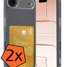 Nomfy Nomfy iPhone Air Hoesje Pashouder - 2 PACK