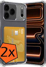 Nomfy Nomfy iPhone 17 Pro Max Hoesje Pashouder - 2 PACK