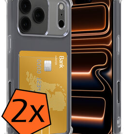 Nomfy Nomfy iPhone 17 Pro Max Hoesje Pashouder - 2 PACK