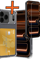 Nomfy Nomfy iPhone 17 Pro Max Hoesje Pashouder Met Screenprotector