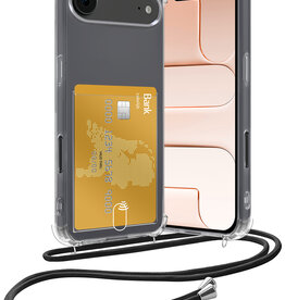 Nomfy Nomfy iPhone Air Hoesje Pashouder met Koord