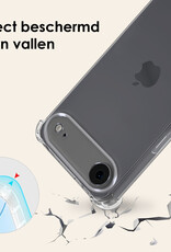 Nomfy Nomfy iPhone Air Hoesje Transparant Shockproof Met Zwart Koord