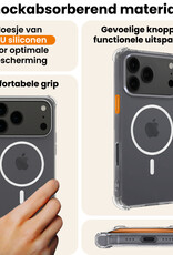 Nomfy Nomfy iPhone 17 Pro Magsafe Hoesje Transparant Met Screenprotector