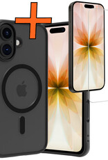 Nomfy Nomfy iPhone 17 Magsafe Hoesje Zwart Met Screenprotector