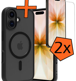 Nomfy Nomfy iPhone 17 Magsafe Hoesje Zwart Met 2x Screenprotector