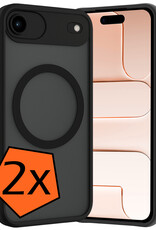 Nomfy Nomfy iPhone Air Magsafe Hoesje - Zwart - 2 PACK