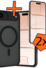 Nomfy Nomfy iPhone Air Magsafe Hoesje Zwart Met 2x Screenprotector