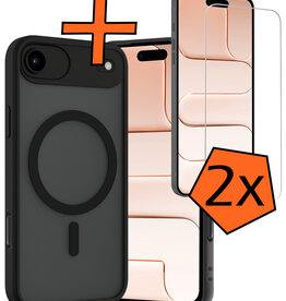Nomfy Nomfy iPhone Air Magsafe Hoesje Zwart Met 2x Screenprotector