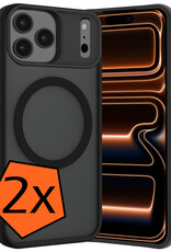 Nomfy Nomfy iPhone 17 Pro Magsafe Hoesje - Zwart - 2 PACK