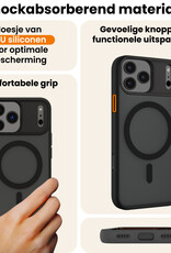 Nomfy Nomfy iPhone 17 Pro Magsafe Hoesje Zwart Met 2x Screenprotector