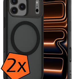 Nomfy Nomfy iPhone 17 Pro Max Magsafe Hoesje - Zwart - 2 PACK