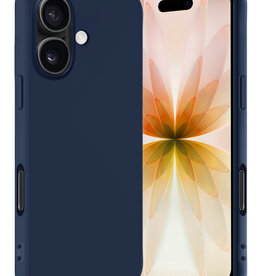 Nomfy Nomfy iPhone 17 Hoesje Siliconen - Donkerblauw