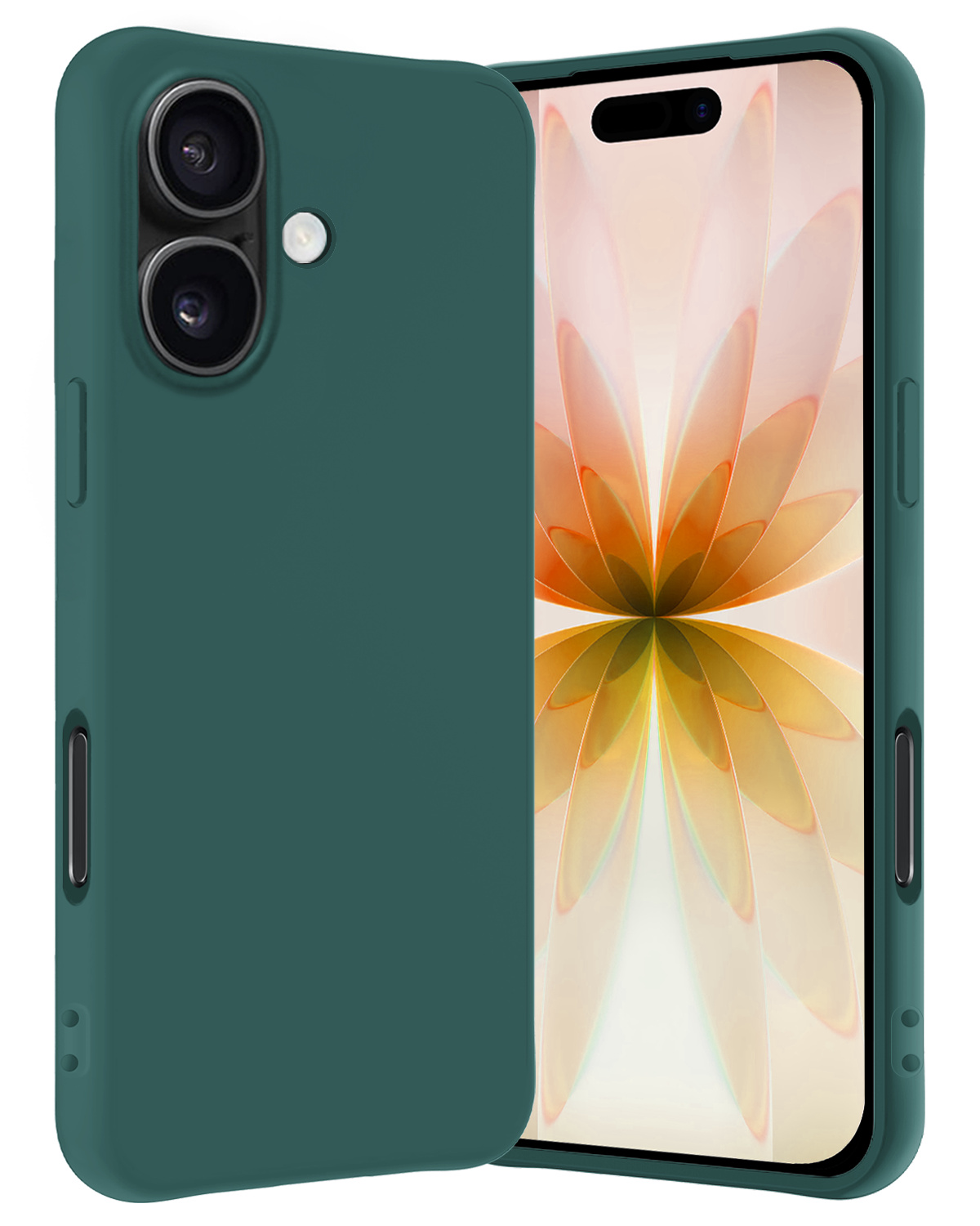 Nomfy Nomfy iPhone 17 Hoesje Siliconen - Donkergroen