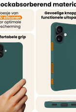 Nomfy Nomfy iPhone 17 Hoesje Siliconen - Donkergroen
