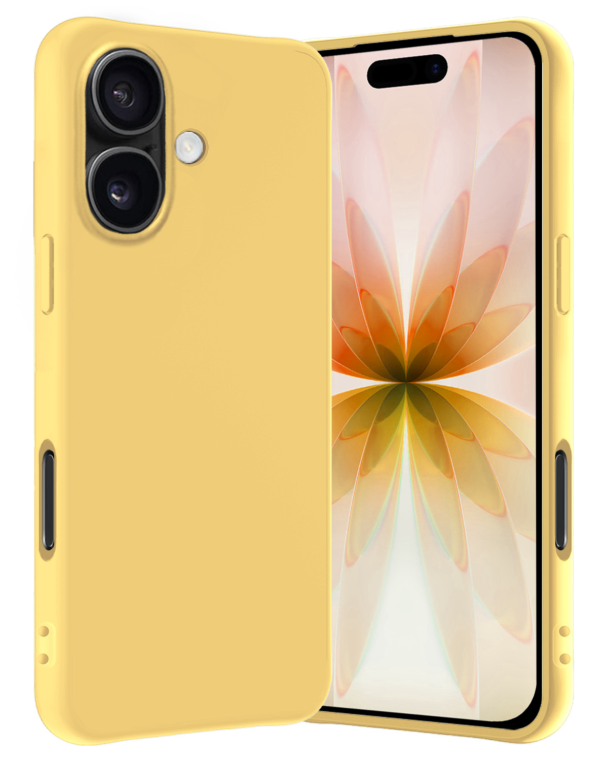 Nomfy Nomfy iPhone 17 Hoesje Siliconen - Geel