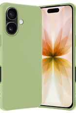 Nomfy Nomfy iPhone 17 Hoesje Siliconen - Groen